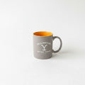 Yellowstone Coffee Mug Pair – Dutton Ranch Ceramic Set With Orange Interior