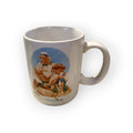 Norman Rockwell Fisherman Catching the Big One Coffee Cup Mug 1987 Collection
