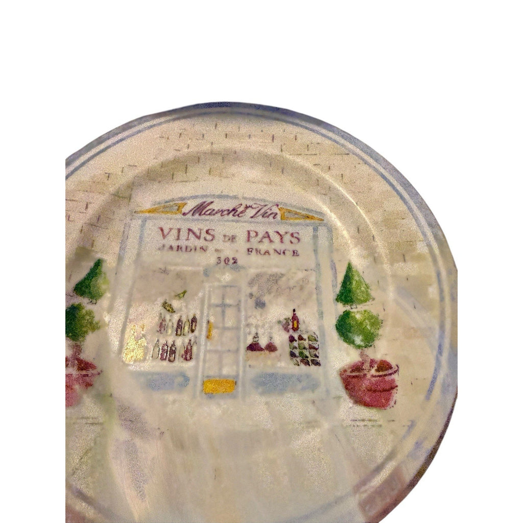 American Atelier French Bistro Decorative Plates Lot of 4