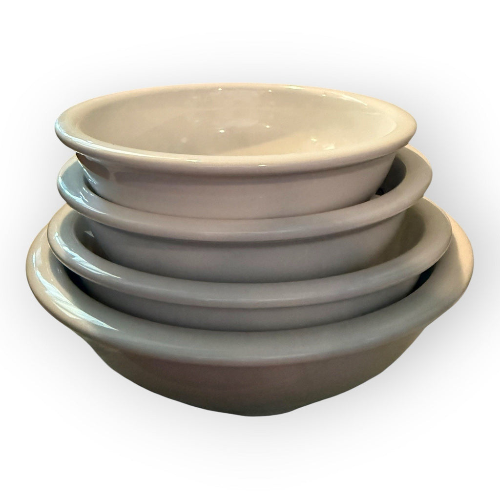 Pier 1 Imports White Farmhouse Nesting Mixing Bowls (4)