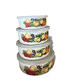 Regency Tin Storage Containers with Fruit Design