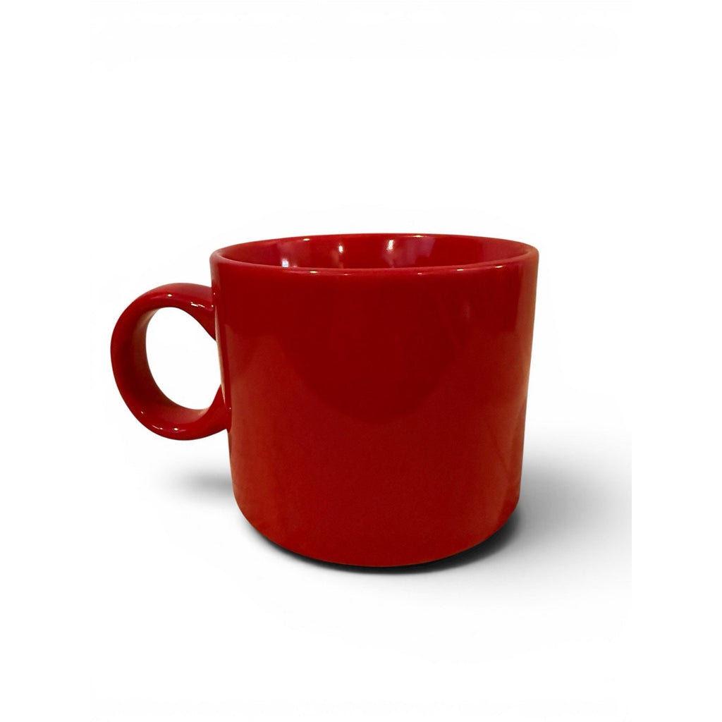 Starbucks 2017 Red Ceramic Coffee Mug Gold Letters 12 oz Christmas Valentine