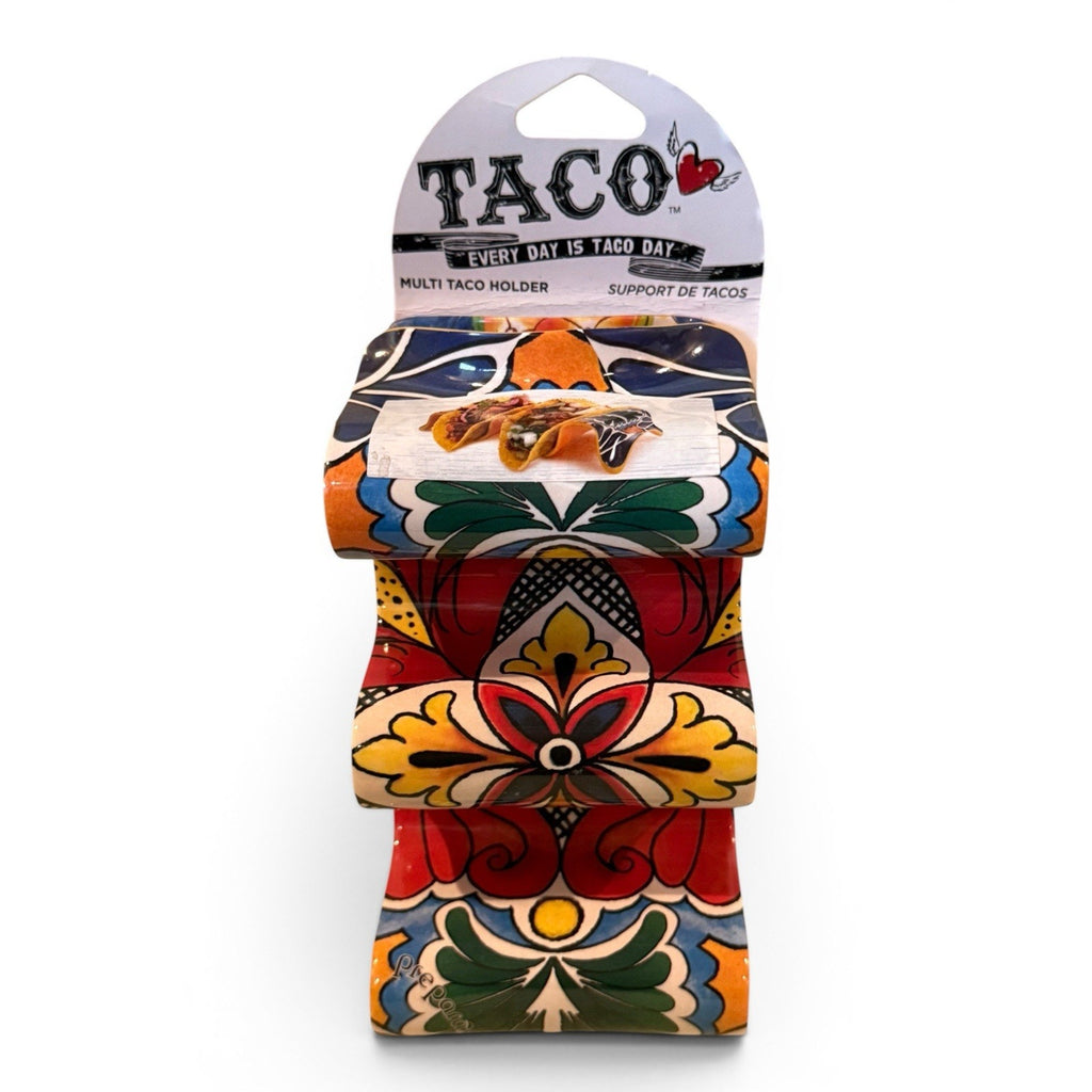 NWT Prepara Multiple Taco Holder Holds 3 Tacos Bright Colorful Mexican