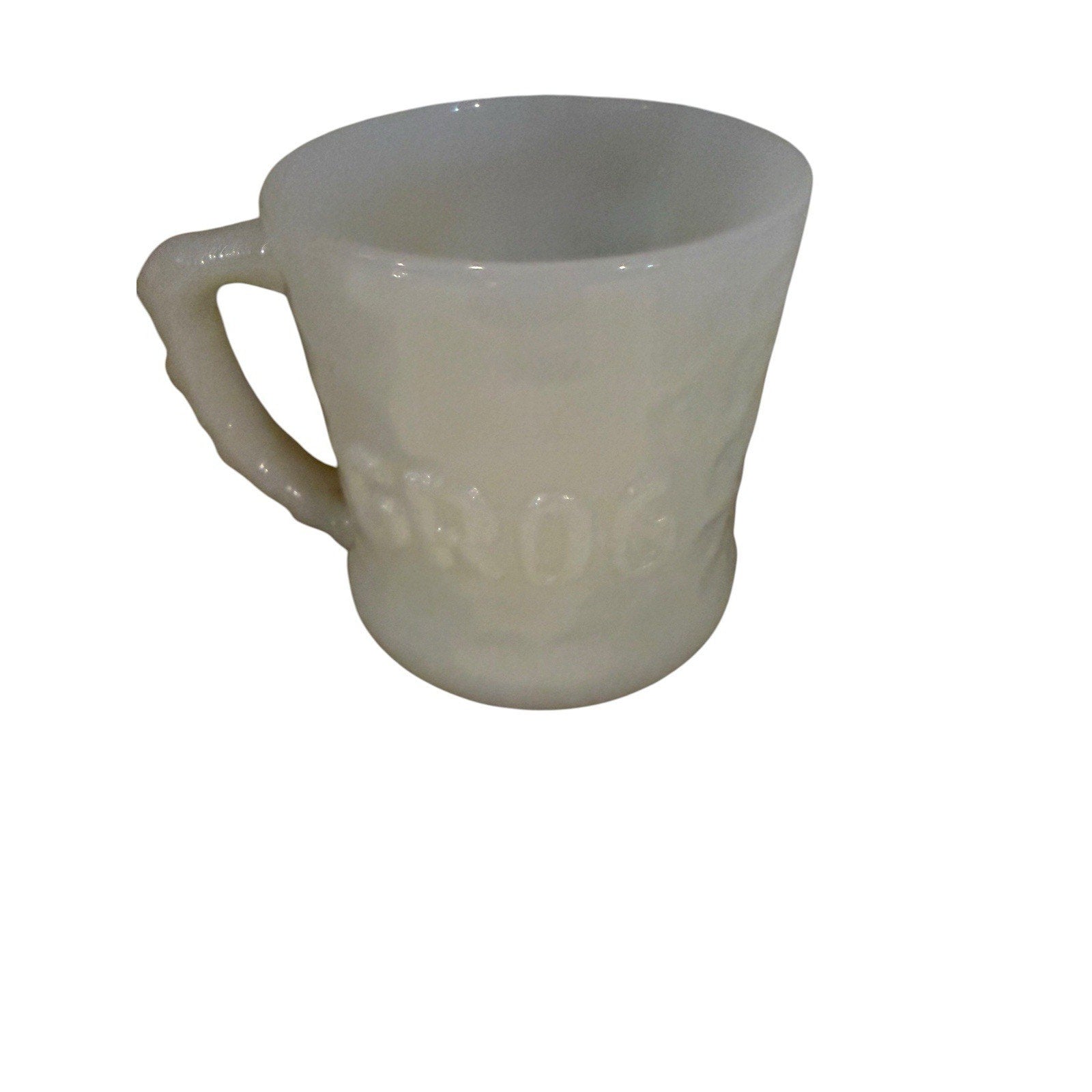 Vintage GROG Mug Milk Glass B.C. Comics Caveman Lot of 2 Coffee Cups