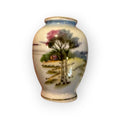 Vintage Made in Occupied Japan Miniature Scenic Porcelain Vase Hand Painted