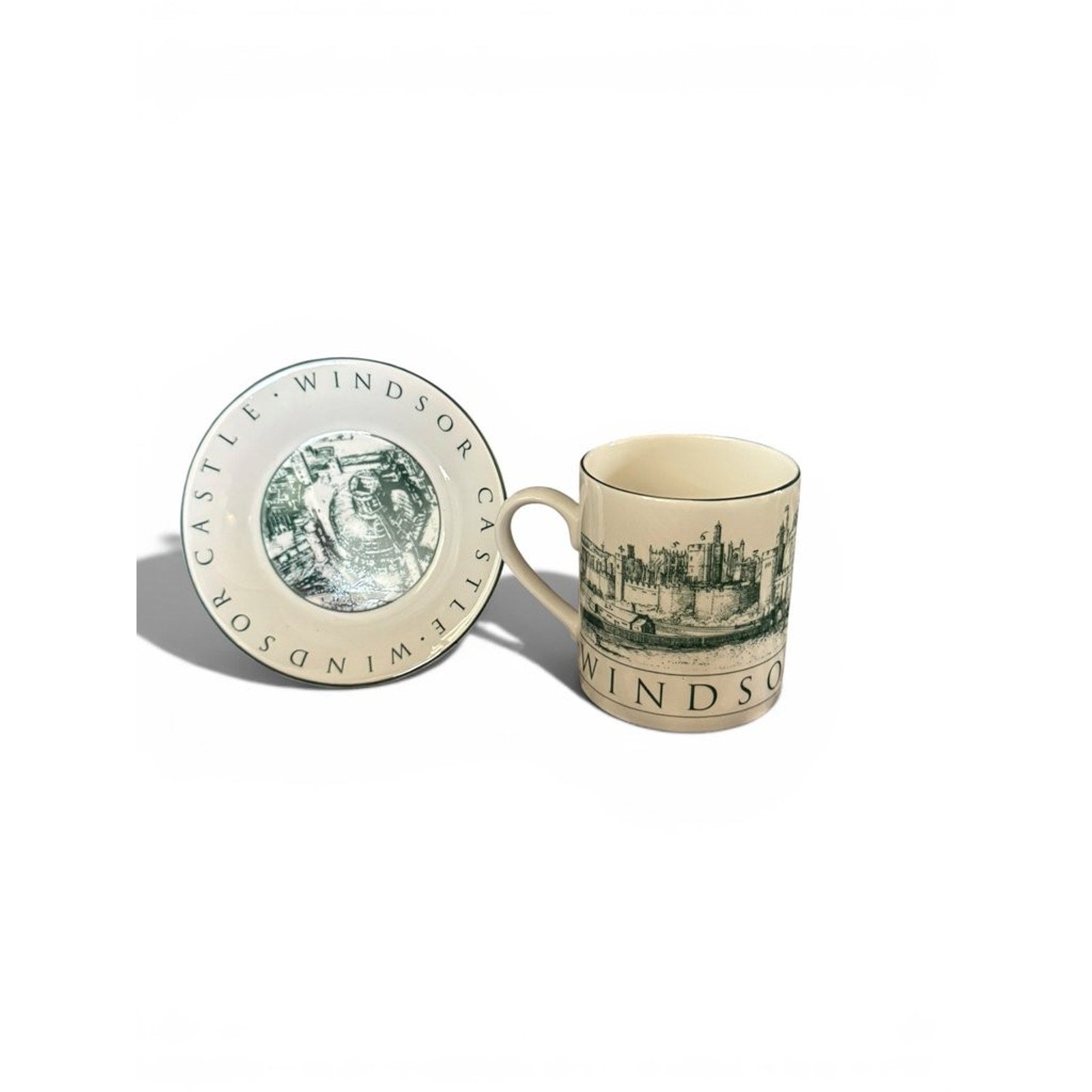 Windsor Castle Fine Bone China Mug and Saucer Set