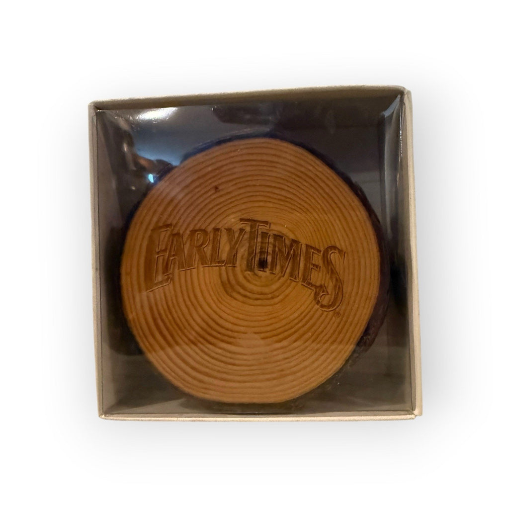 Twine Living - Natural Log Circle Coasters, Set of 4, Early Times- NEW