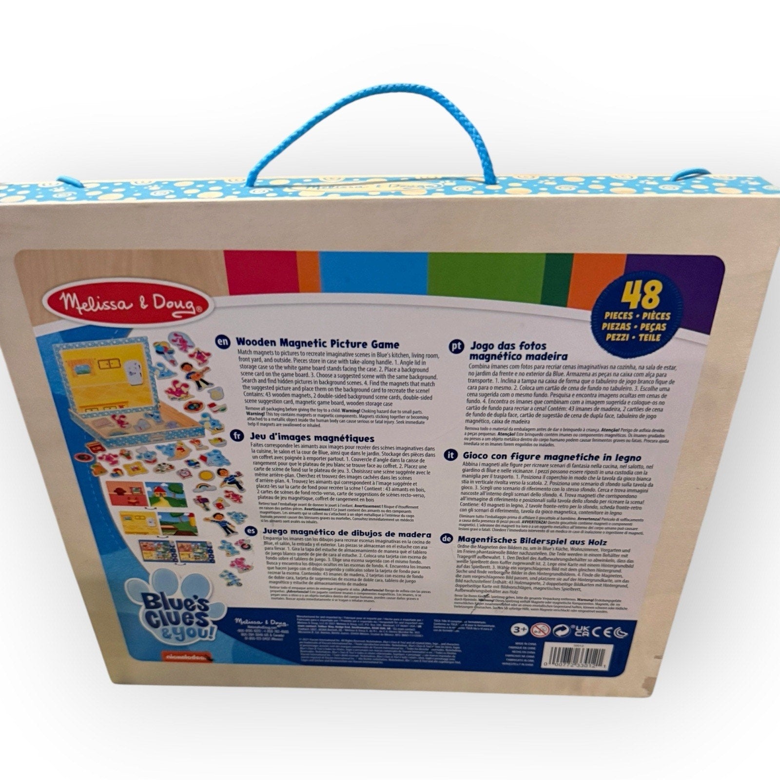 Melissa & Doug Blue's Clues & You! Wooden Magnetic Picture Game (48 Pieces)