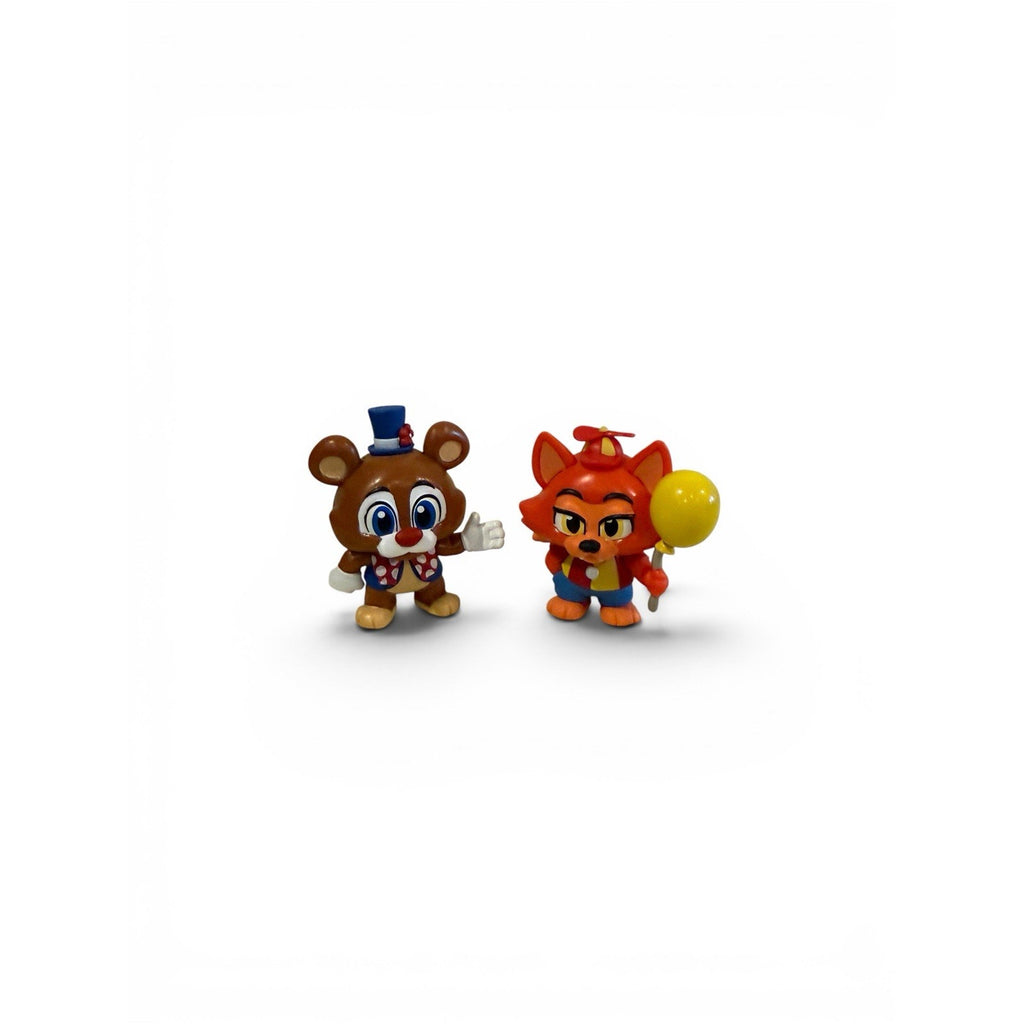 Five Nights at Freddy's Mini Clown Freddy & Baloon Foxy Figurines 2-Pack