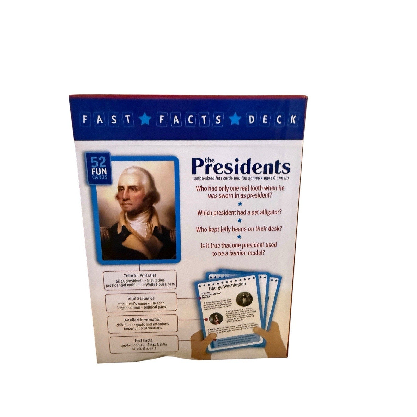 Big City Press 50 States & Presidents Fast Facts Decks 52 Fun Cards