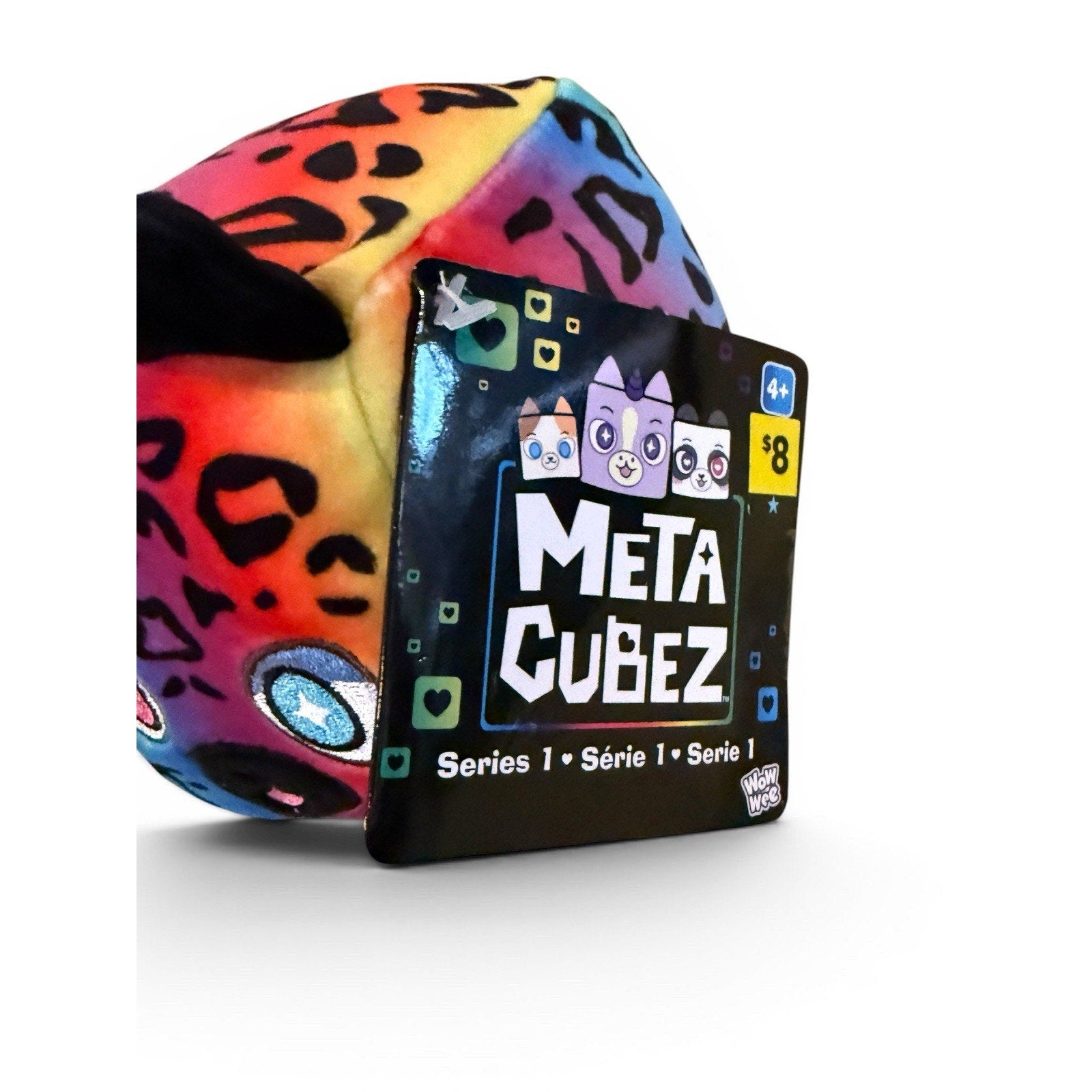 WowWee MetaCubez Series 1 Small Leopard And Axolotl Stuffed Animal