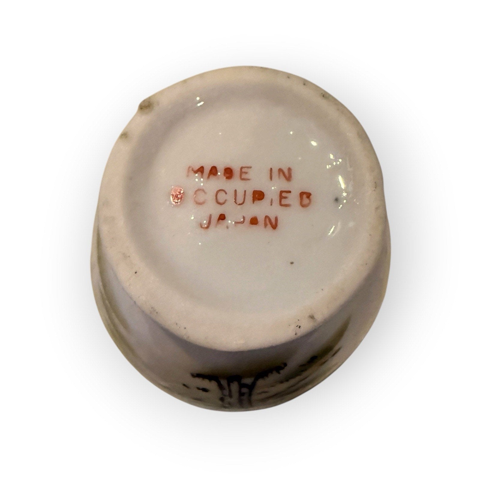 Vintage Made in Occupied Japan Miniature Scenic Porcelain Vase Hand Painted