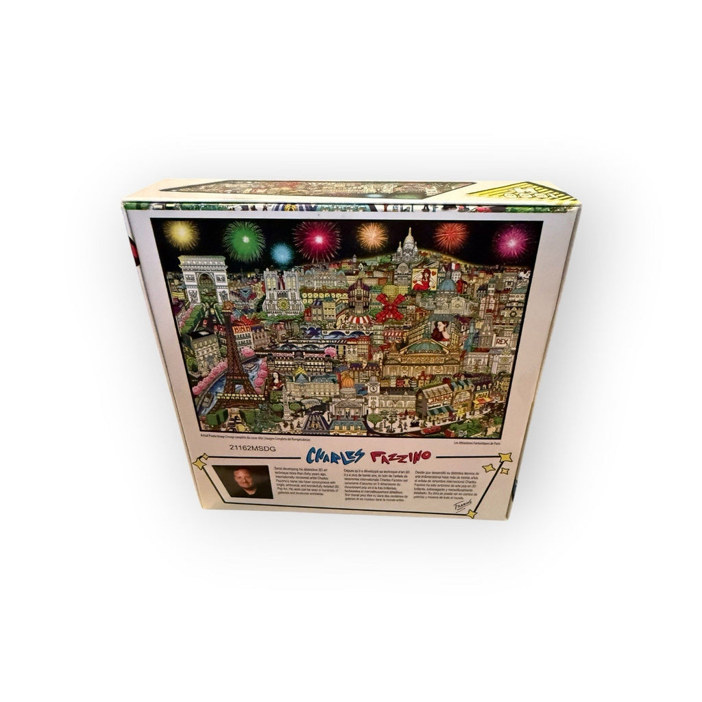 Charles Fazzino 1000 Piece Puzzle Called Les Attractions Fantastiques de Paris