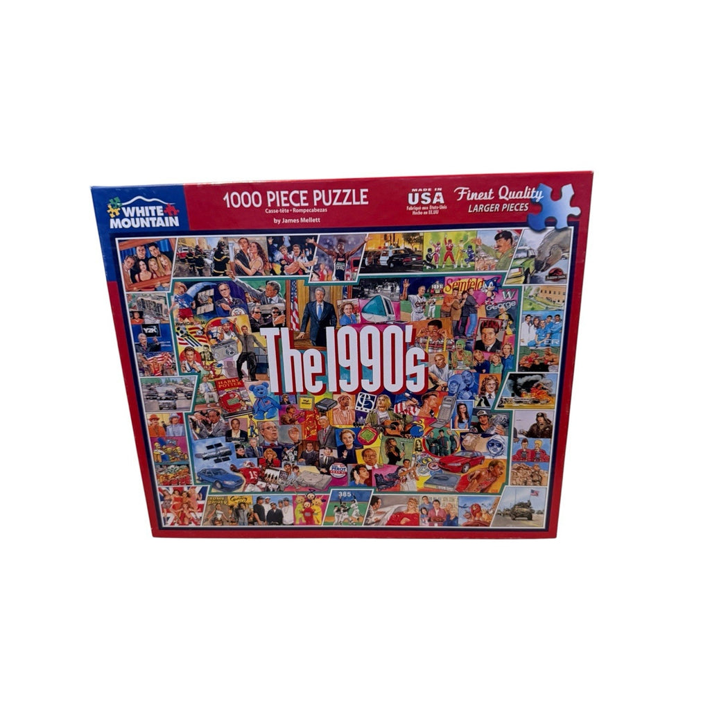 White Mountain 1000 Piece Jigsaw Puzzle The 1990's 24x30 in