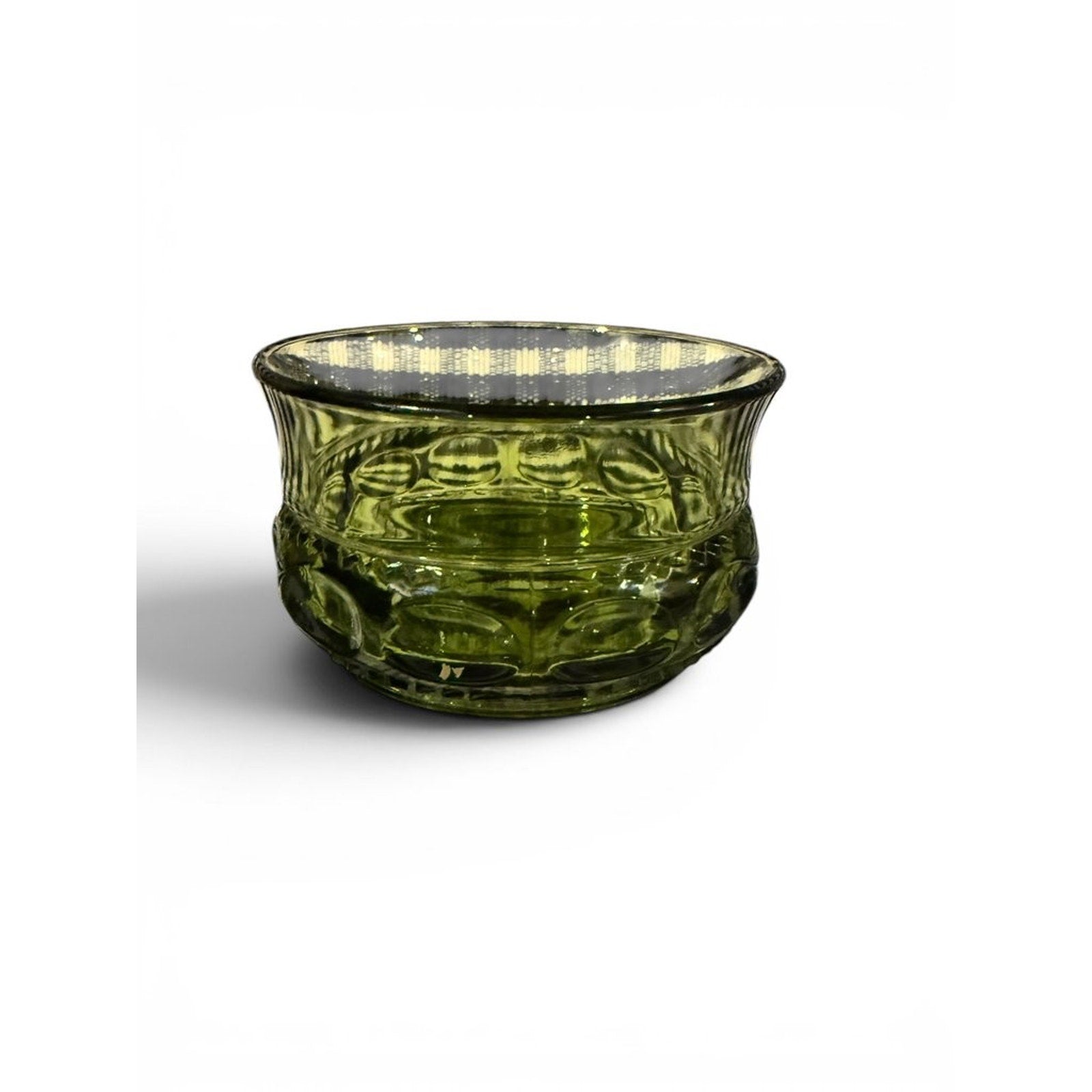 Vintage Green Depression Glass Bowl