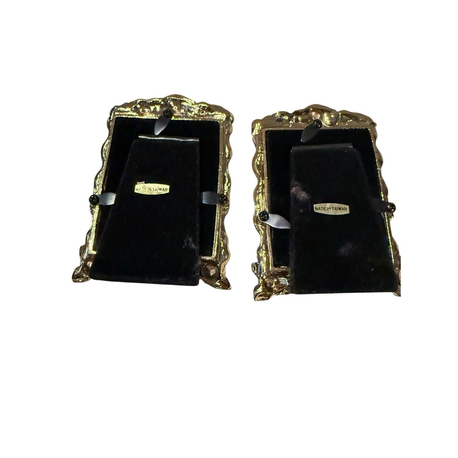 Vintage Victorian Style Set Of 2 Mini Gold Frames