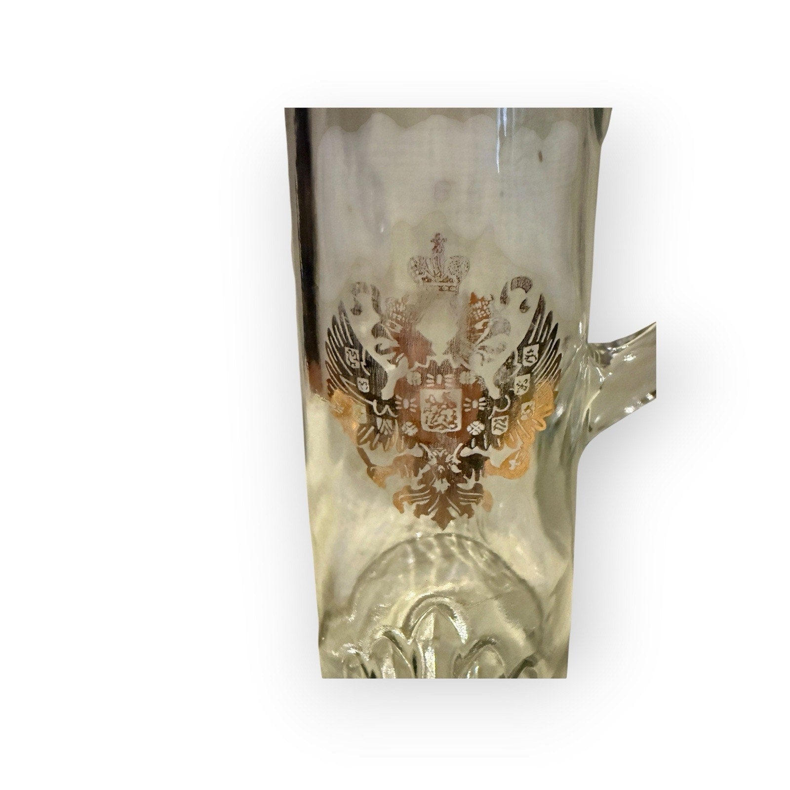 Illinois Owens Romanov Carafe Decanter Pitcher Double Headed Eagle 1962 L9517