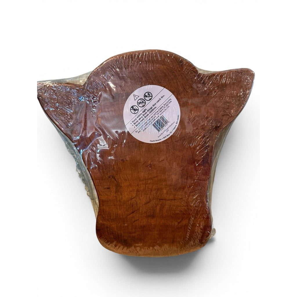 McCall’s Cow Print Wooden Bread Bowl Candle, Country Store Scent, Farmhouse