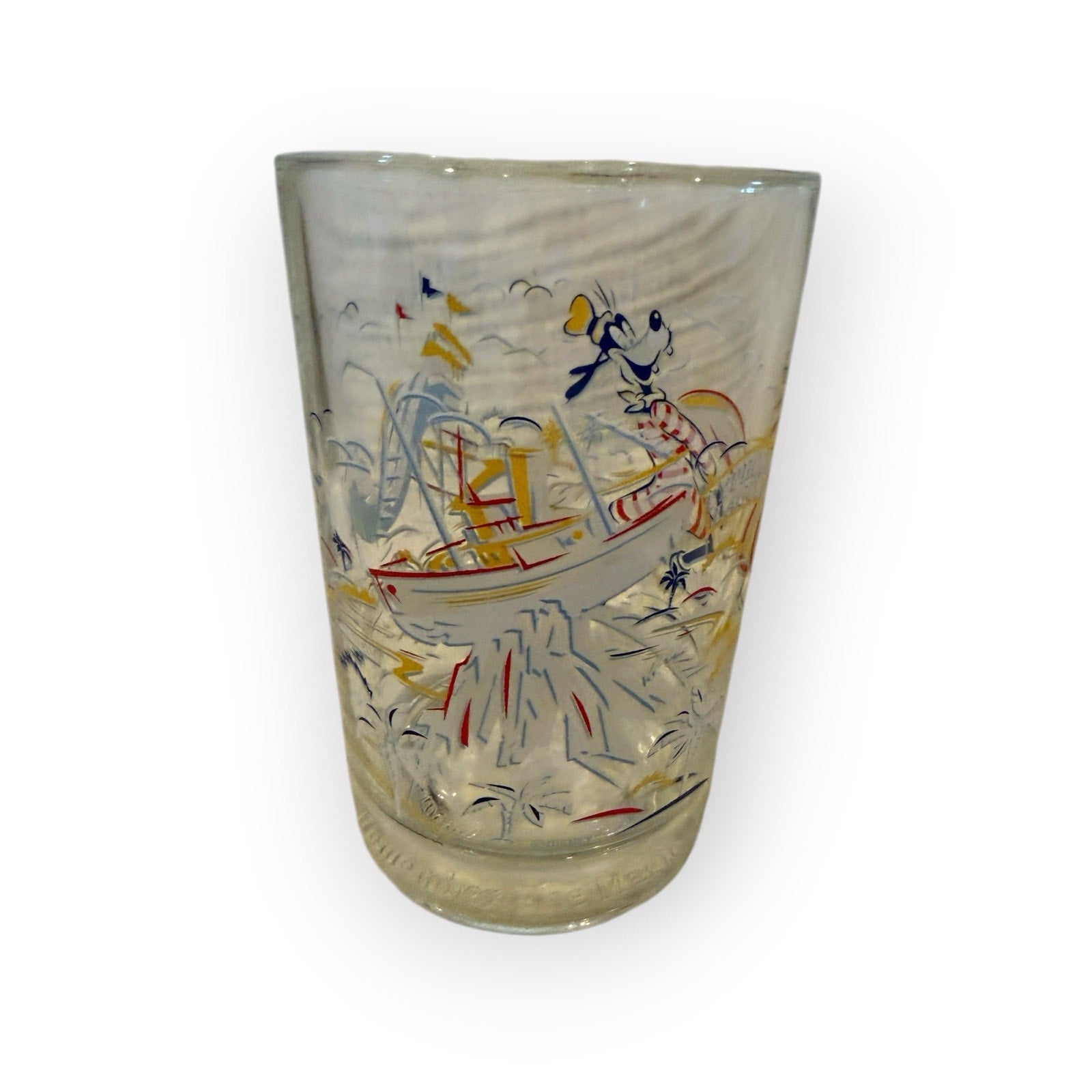 Walt Disney World Remember the Magic 25th anniversary glass Goofy
