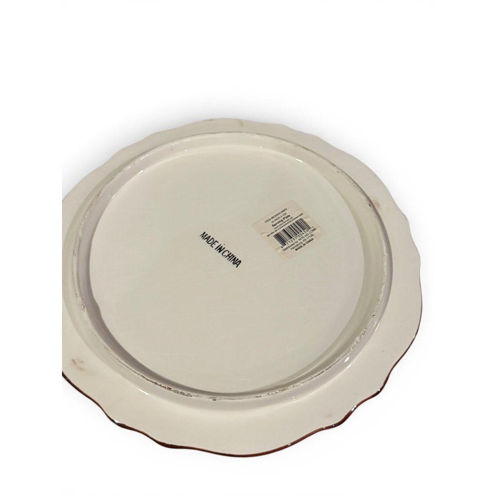 Vintage Ceramic Hot Plate with Fruit Design