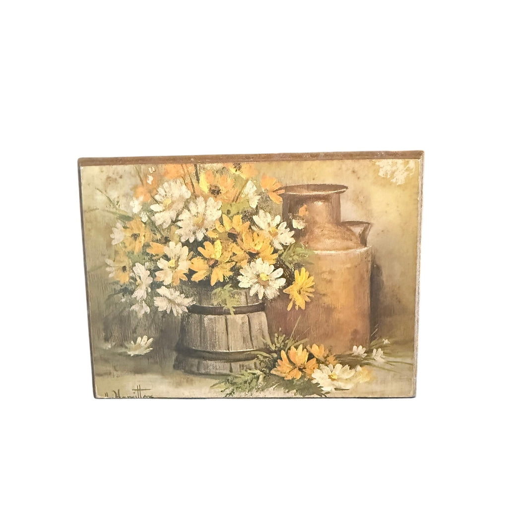 Elegant Vintage Sally Hamilton Floral Still Life Art Print Set