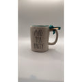 NWT Rae Dunn MAD TEA PARTY Alice in Wonderland Double Sided Mug