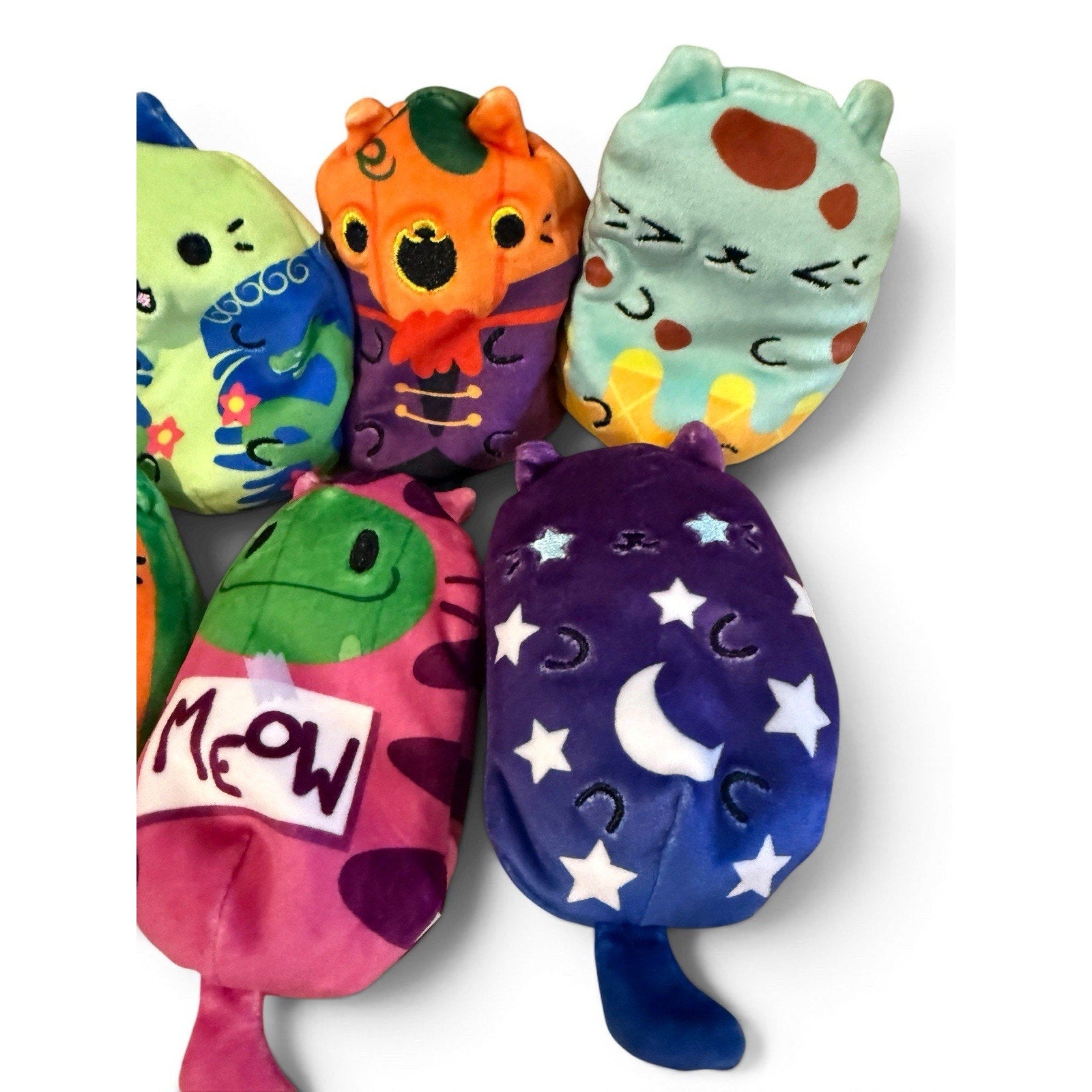 Cats vs. Pickles Lot of 7 Assorted Beanie Bean Bag Plush