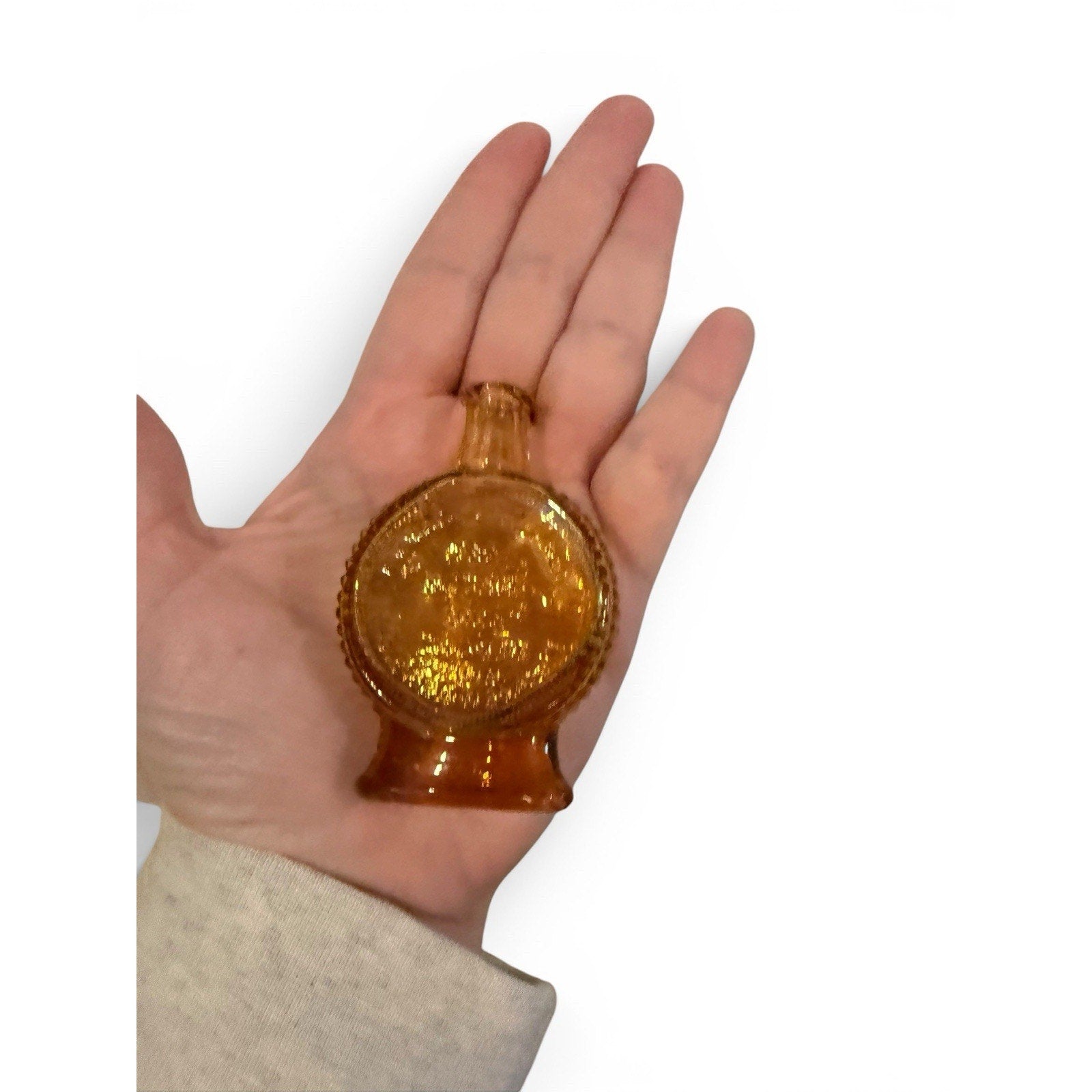 Wheaton Amber Glass Bottle – 1927 Silver War Medal, Nevada City Cal. Vintage