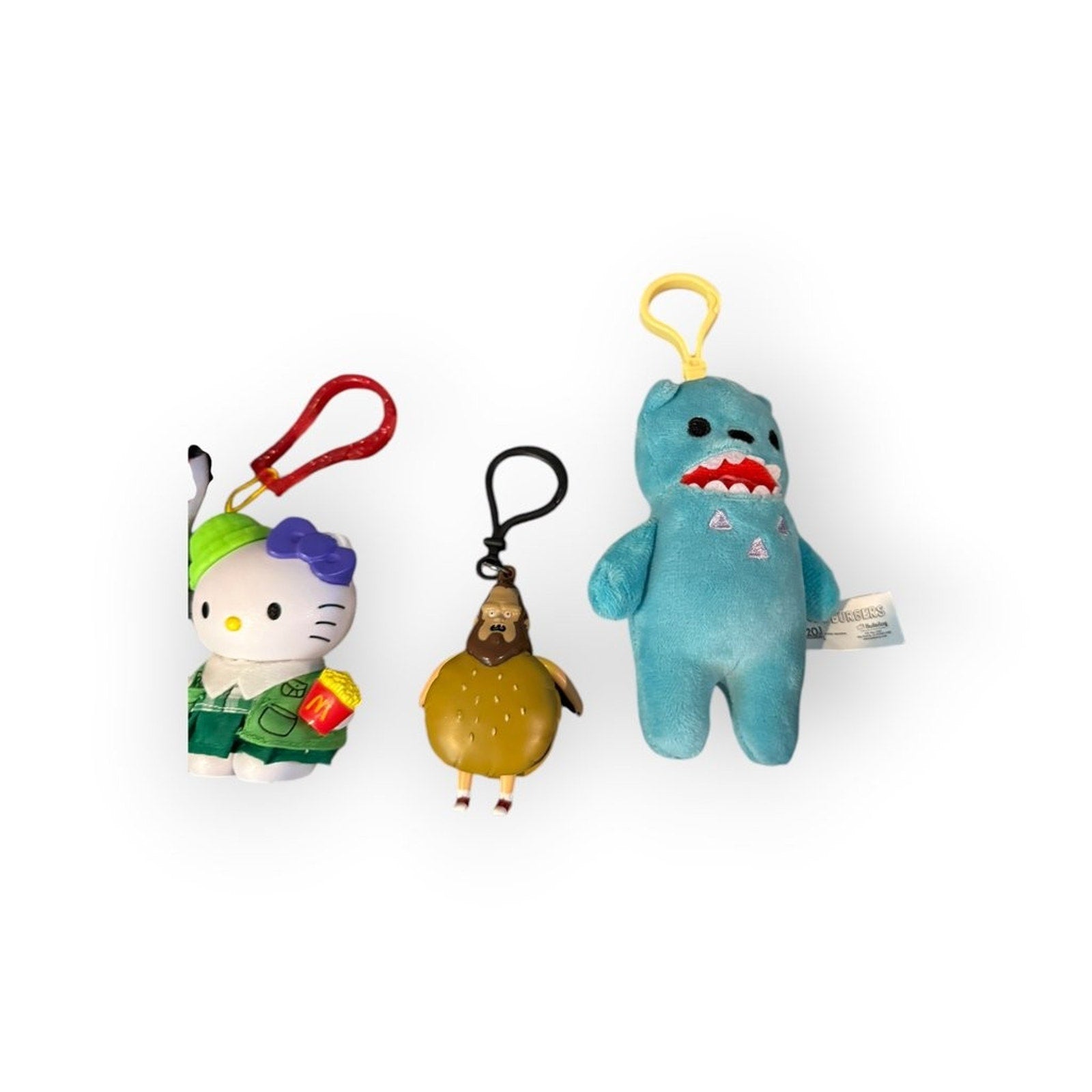 Set of Character Keychain Plush Toys