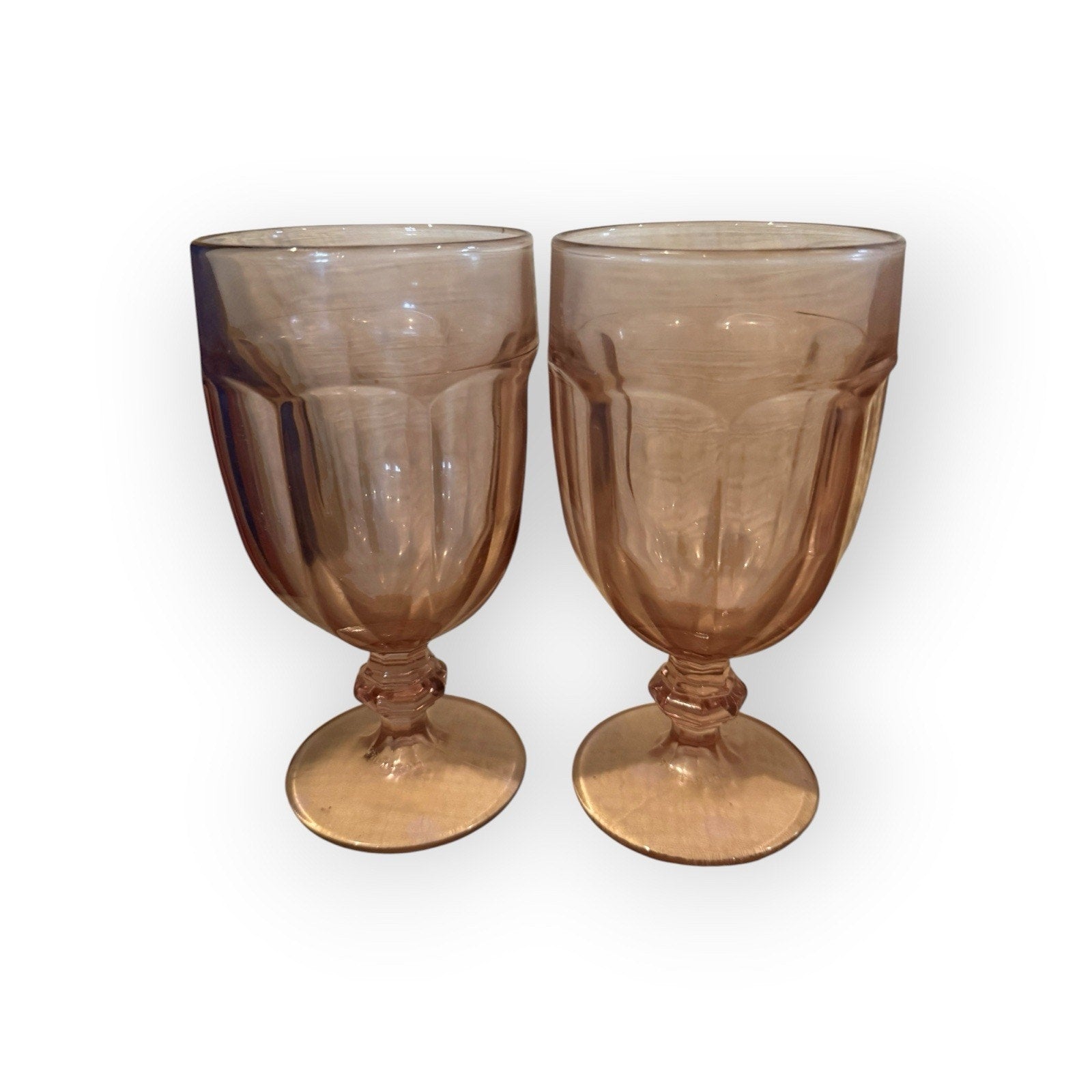 Libbey Set Of 4 Duratuff Gibraltar Pink Iced Tea Glasses Plum Pink Glasses