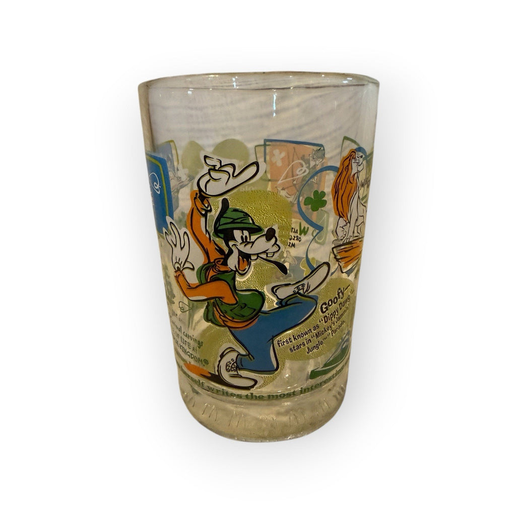 McDonalds - 100 Years Of Magic Collectors Glass Cup Walt Disney World Goofy