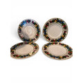 Tabletops Unlimited Tivoli Gardens Bread Dessert Plates 6" set/4 fruit butterfly