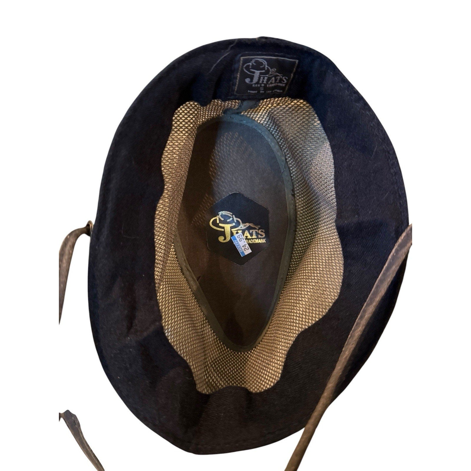 J Hats Mesh Crown Fishing Safari Hiking Henchel Boonie Hat Green Chin Strap