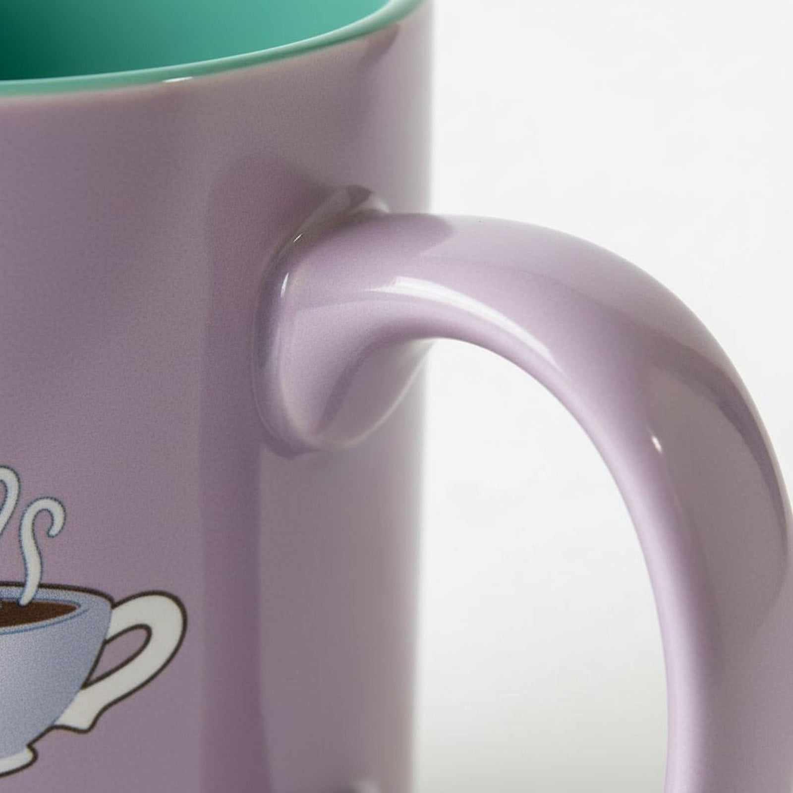 Central Perk Mug Set – Purple Coffee Mug & Teal Interior Cup | Friends TV Show Collectible