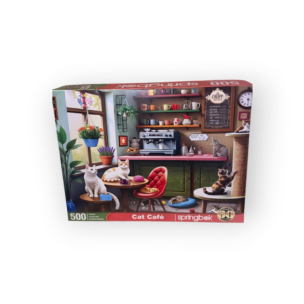 Springbok Puzzle: Cat Cafe (500 Pieces)