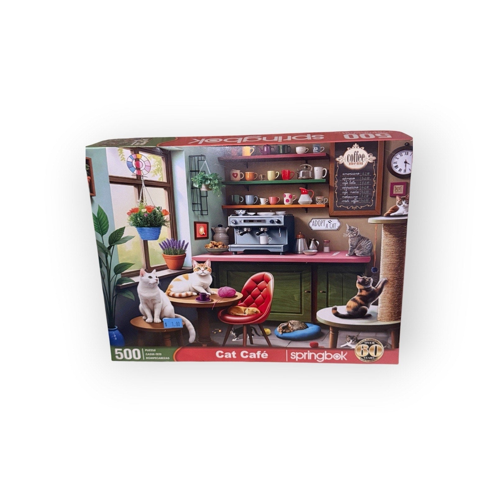Springbok Puzzle: Cat Cafe (500 Pieces)