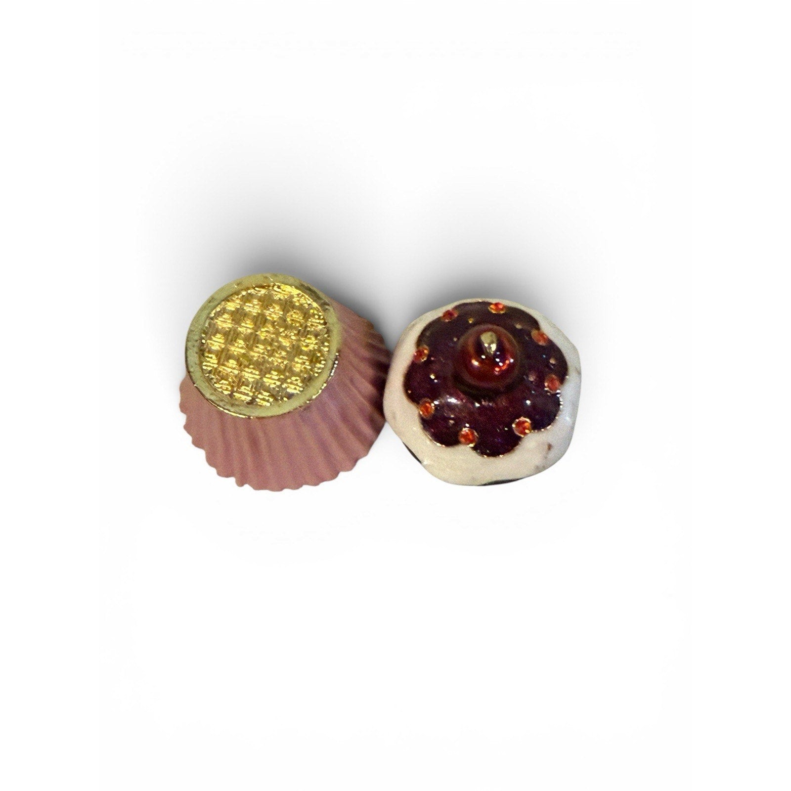 Jeweled Cup Cake Ciel Trinket Box Hand Set with Swarovski Crystal