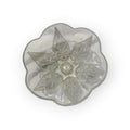 Indiana Glass Clear Trinket Dish, Vintage Leaf Design Candy Bowl, Centerpiece