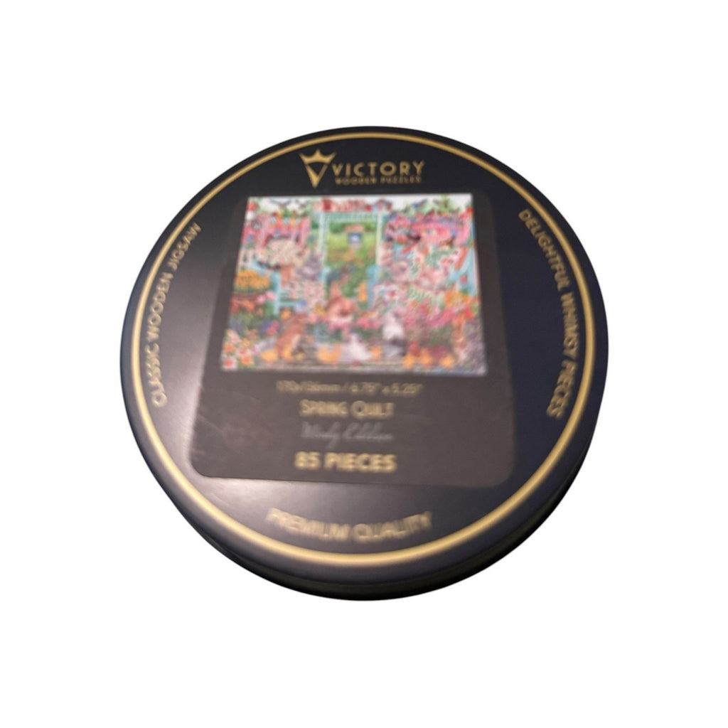 Victory Puzzle Spring Quilt 85 Pieces Jigsaw Wooden Pieces