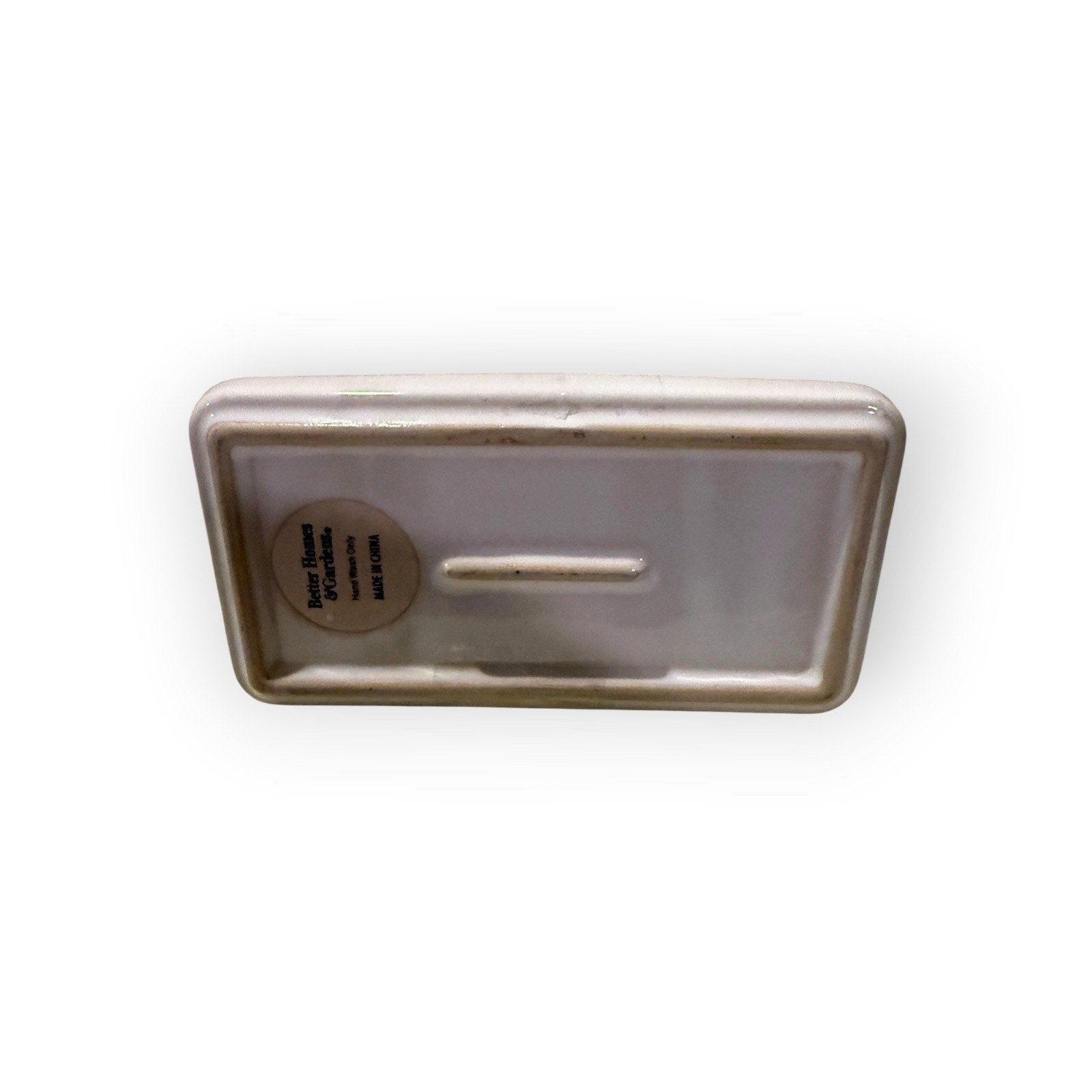 Better Homes And Gardens "Modern Farmhouse" Ceramic Butter Dish With Lid