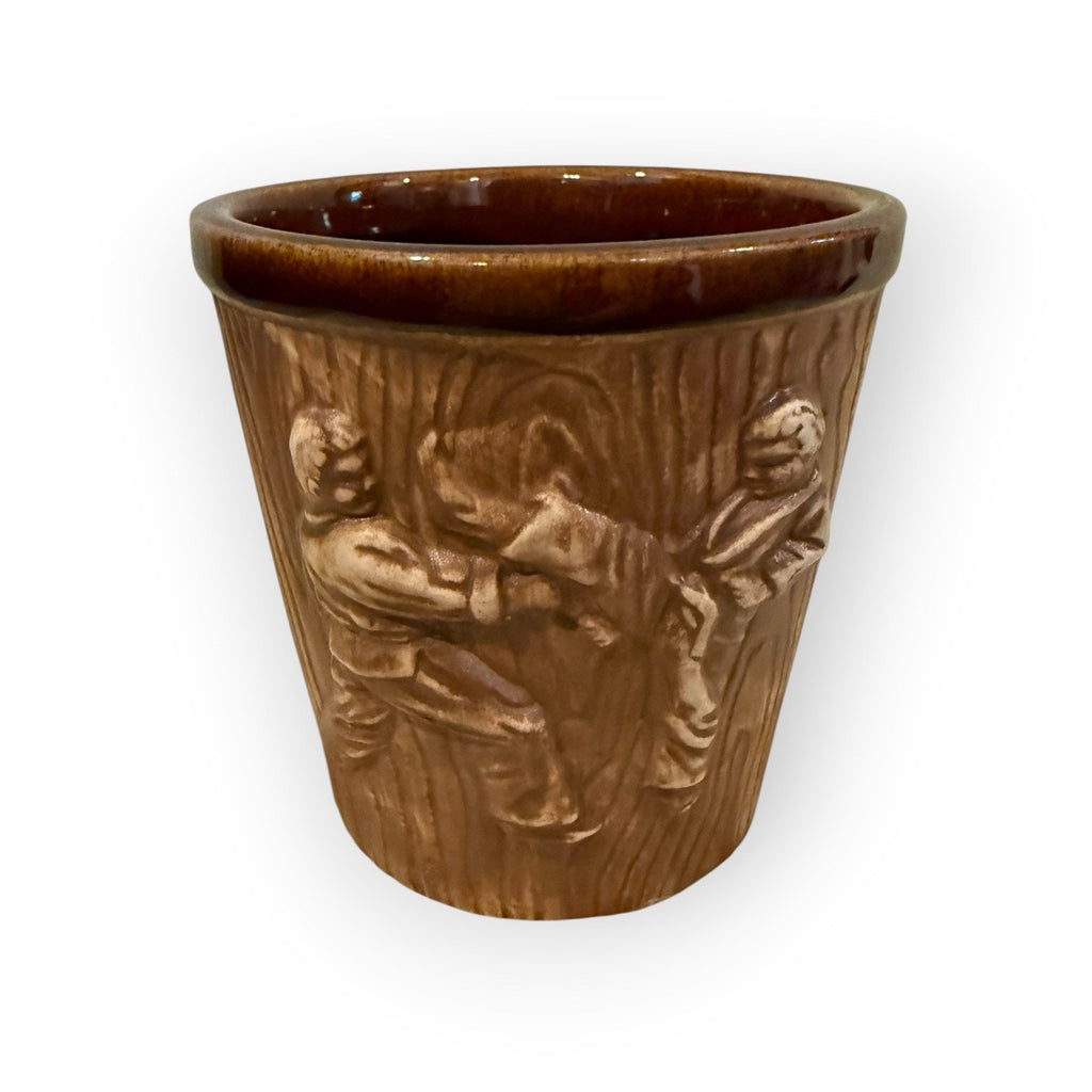 Vintage 1960s Otagiri Karate Punch Hawaiian Tiki Bar Stoneware Bucket Mug