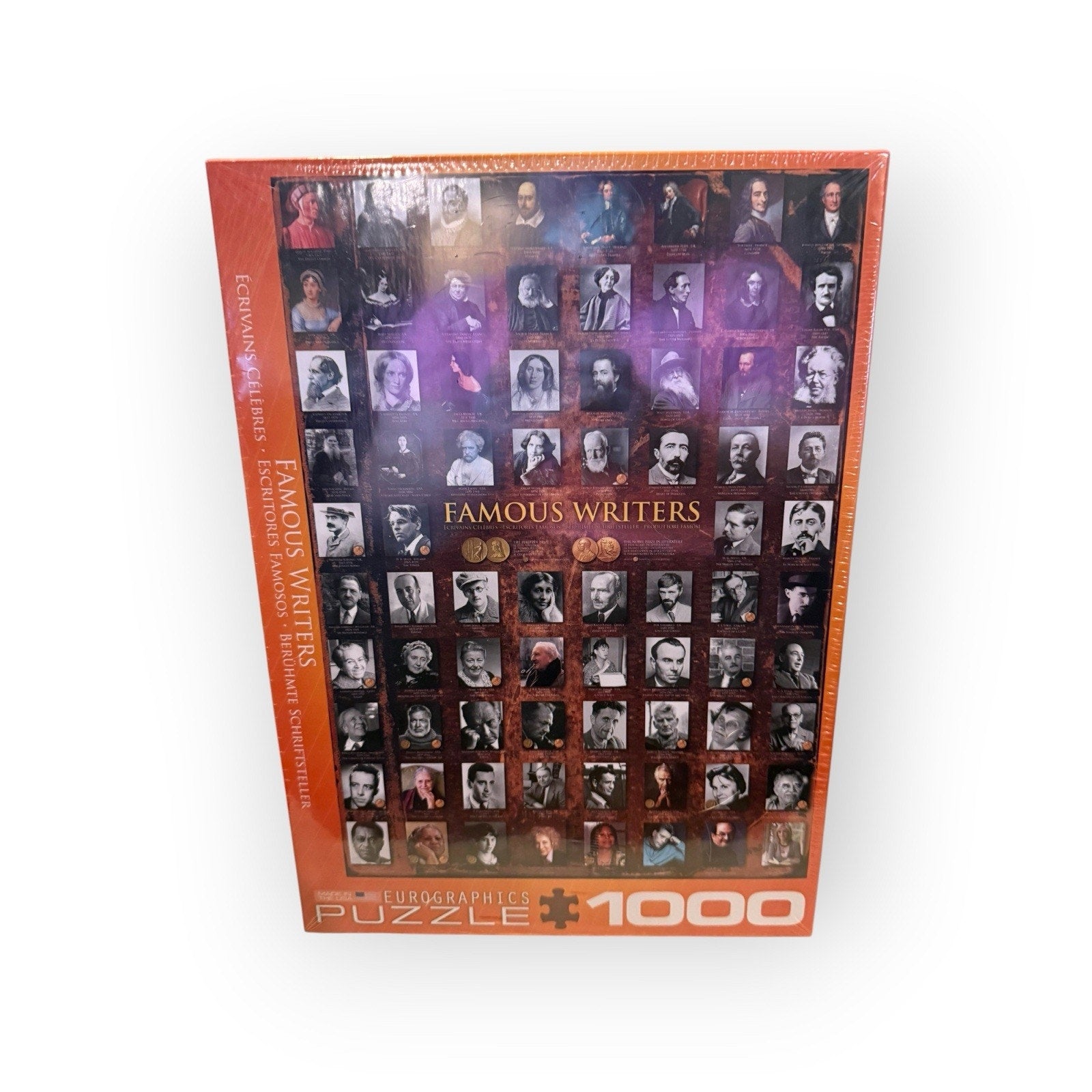 Famous Writers 1000 Piece Jigsaw Puzzle Eurographics - New - Size 19.25 x 26.65