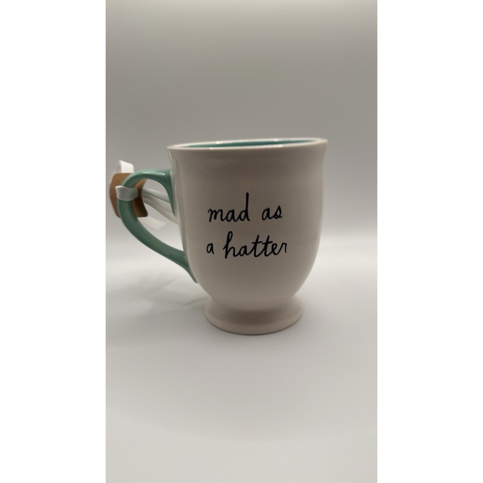 Rae Dunn Disney Mad Hatter MAD AS A HATTER Alice in Wonderland Mug NWT