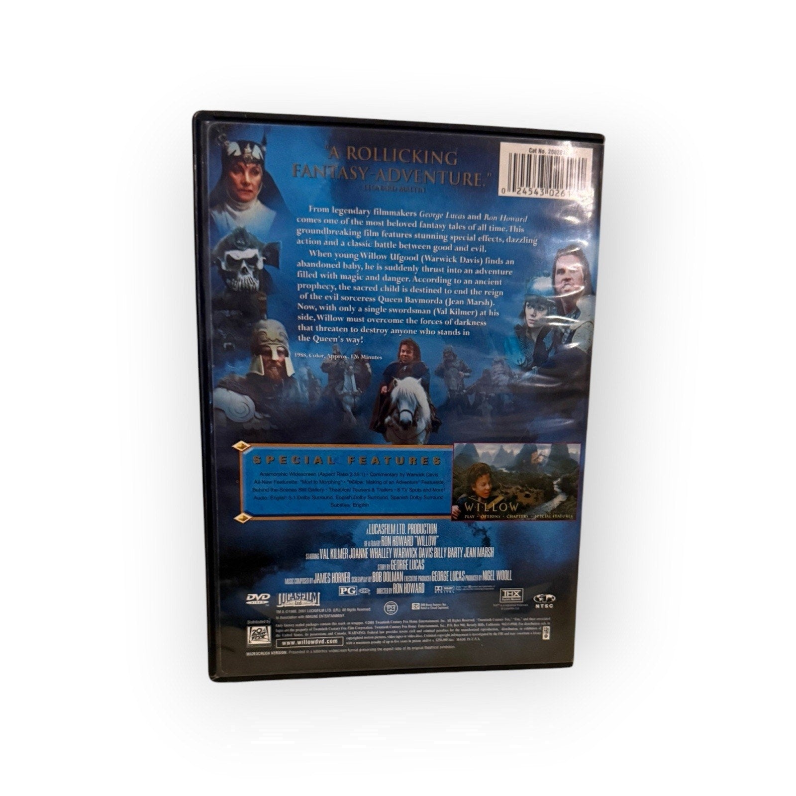 Willow (DVD, 2003, Special Edition Sensormatic)