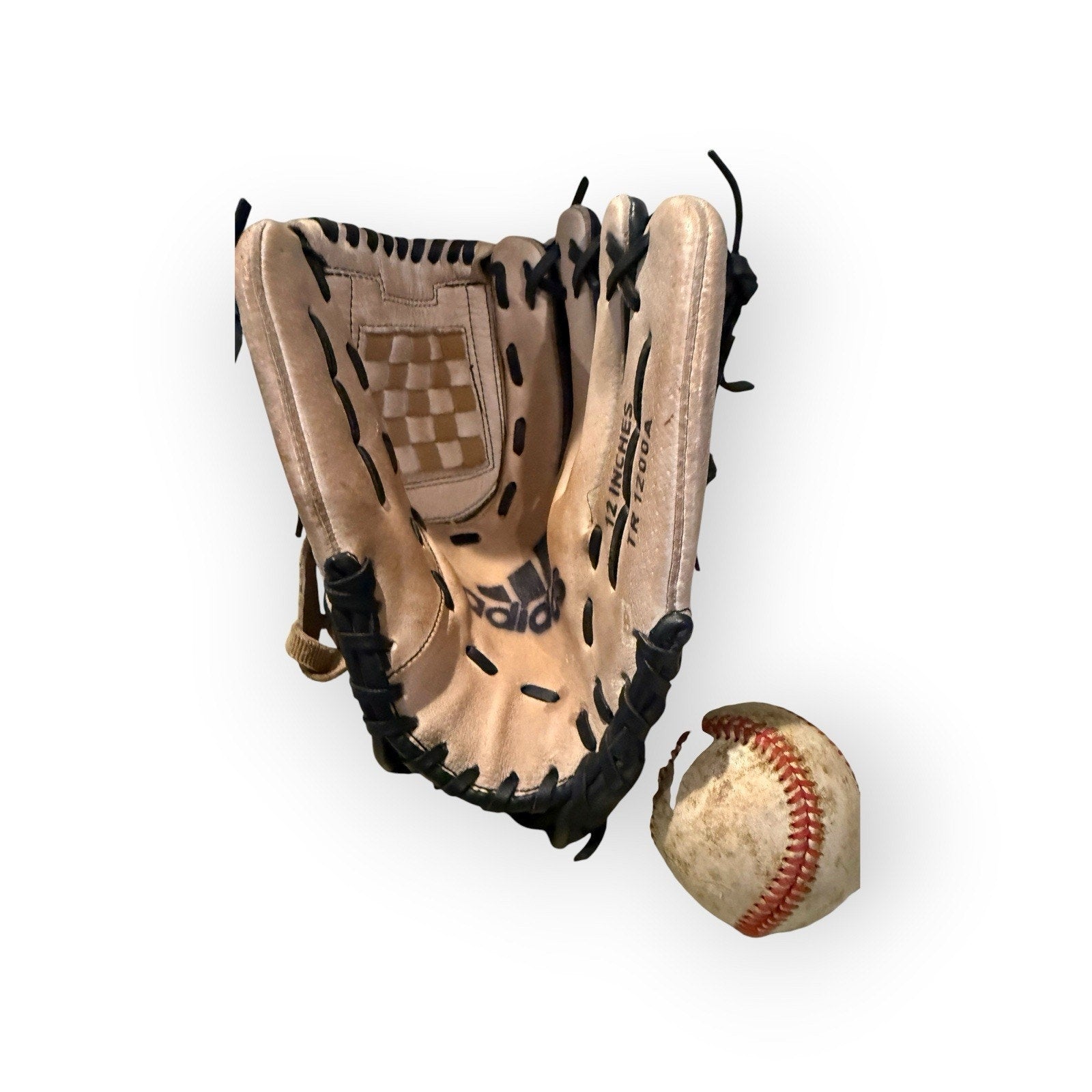 Adidas TR1300A 12" Baseball Glove Mitt RHT Right Handed Throw Tan Black Leather