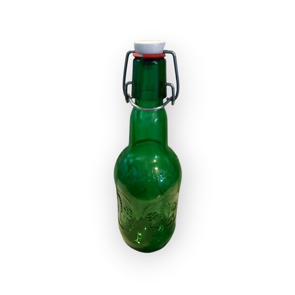 Vintage Grolsch Beer EZ Cap Emerald Green Glass Bottle