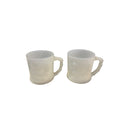 Vintage GROG Mug Milk Glass B.C. Comics Caveman Lot of 2 Coffee Cups