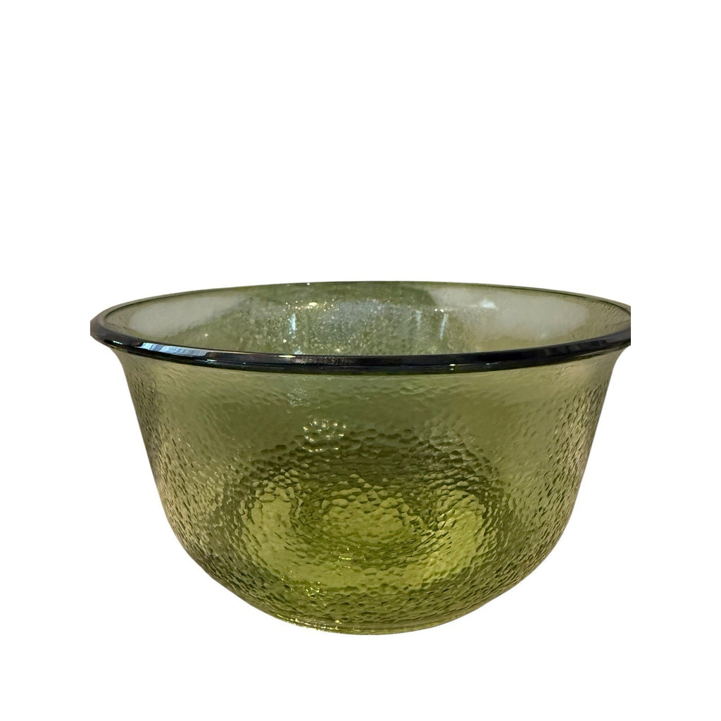 Vintage General Electric Avocado Green Glass Stand Mixer Bowl Textured