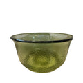 Vintage General Electric Avocado Green Glass Stand Mixer Bowl Textured