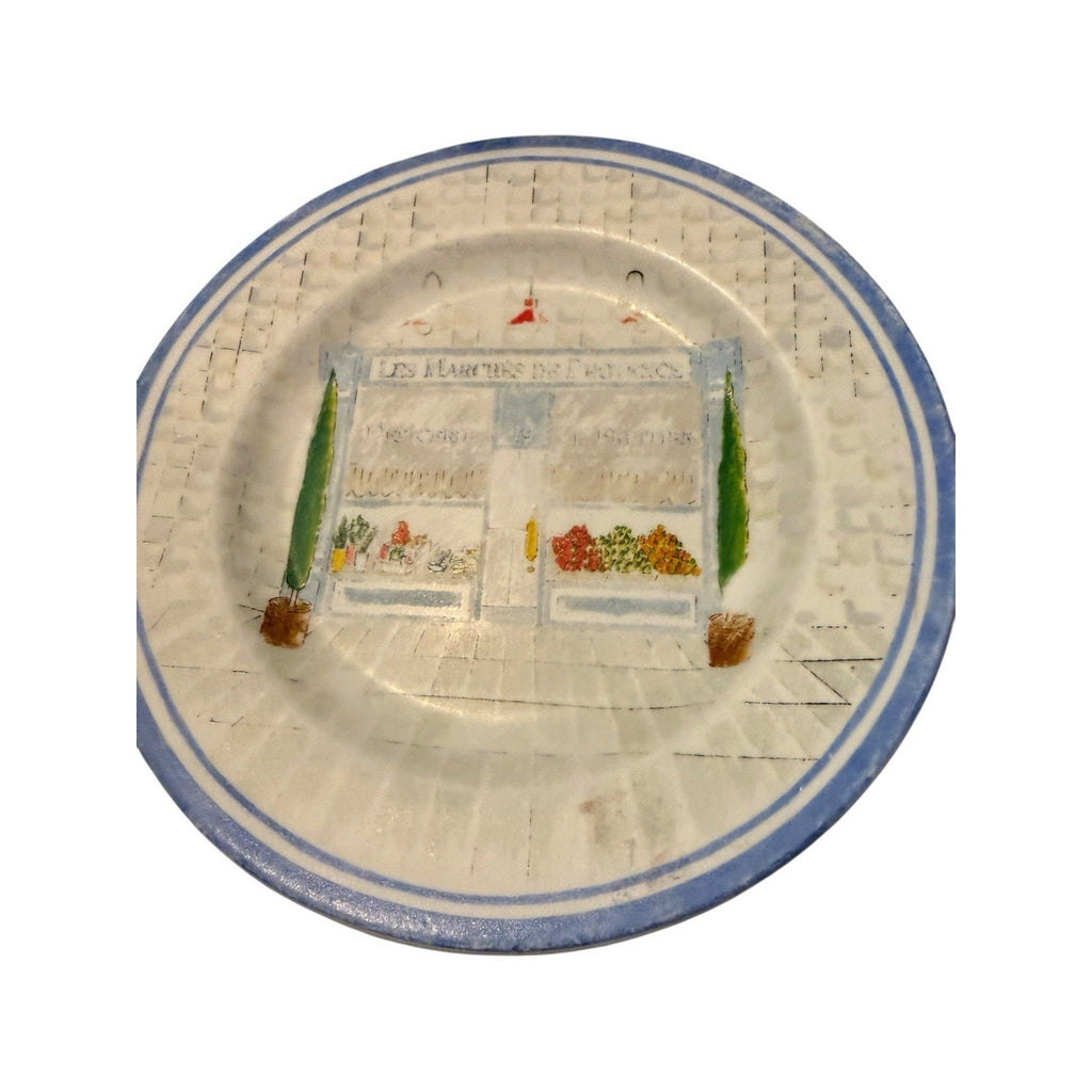 American Atelier French Bistro Decorative Plates Lot of 4
